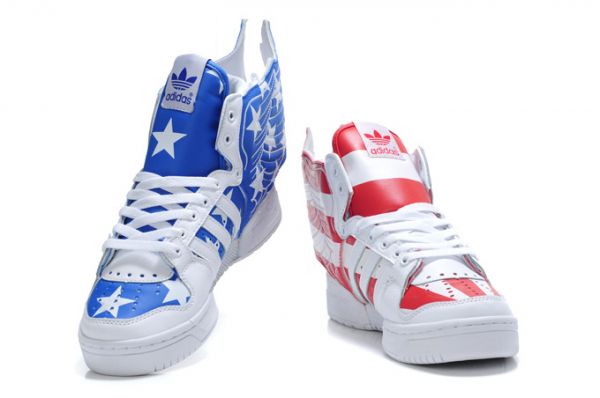 adidas O by O Jeremy Scott JS Wings 2.0 white blue red